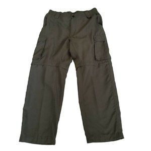 Boy Scouts of America Green Official Convertible Cargo Pants To Short Medium